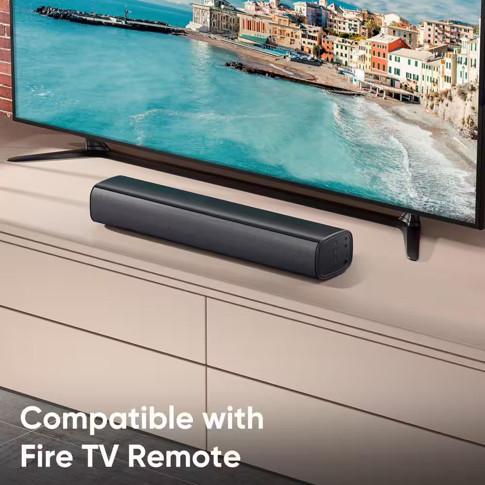 Wall Mountable Surround Sound Bar System for Smart TV with Customized Bass Reflector, Compact Design