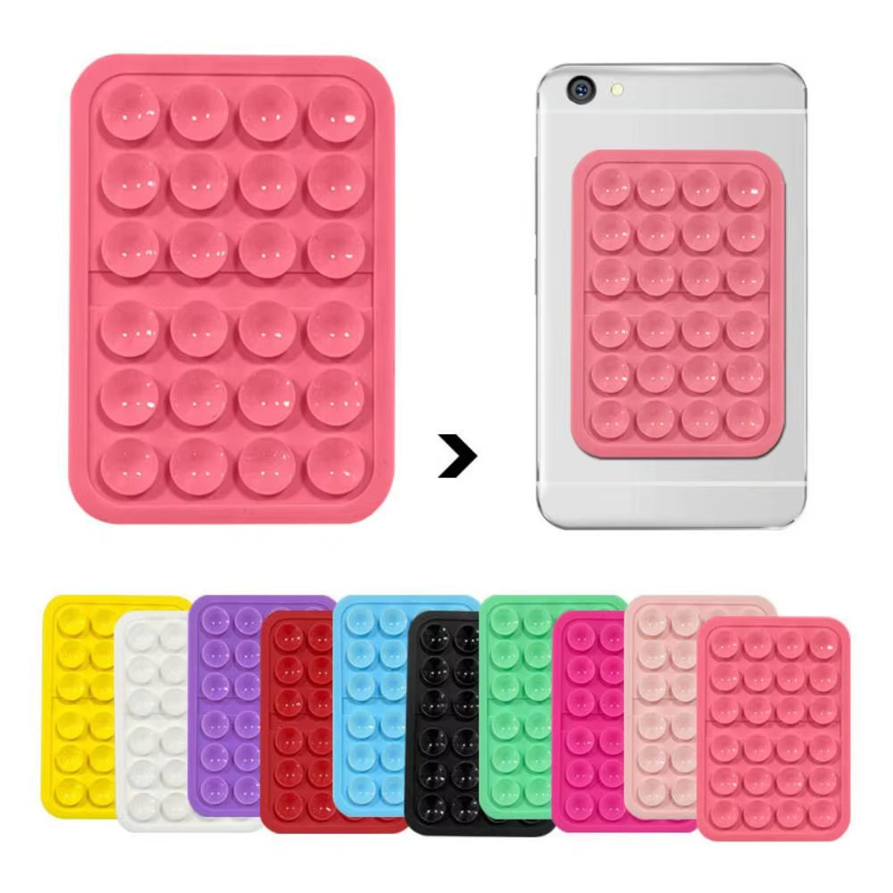 Backed Adhesive Mobile Phone Suction Pad Fixture Suction Cup Silicone Rubber Sucker Pad for Fixed Pad Mobile Phone Accessories