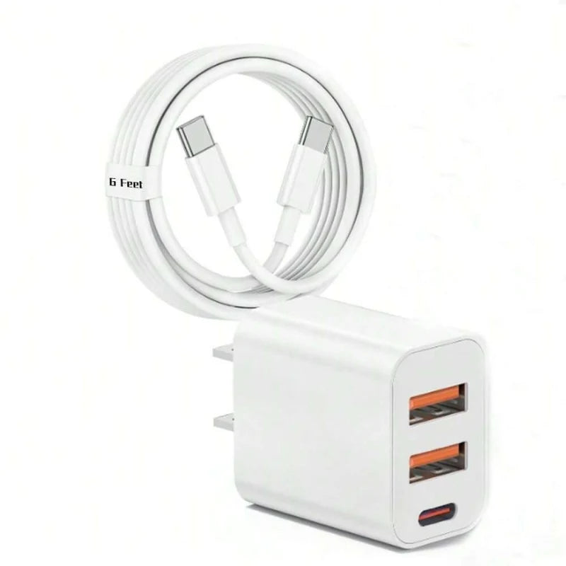 Charger Cable - Portable, Durable, Essential for Charging Compatible with Multiple Devices and Ensures Device Safety.