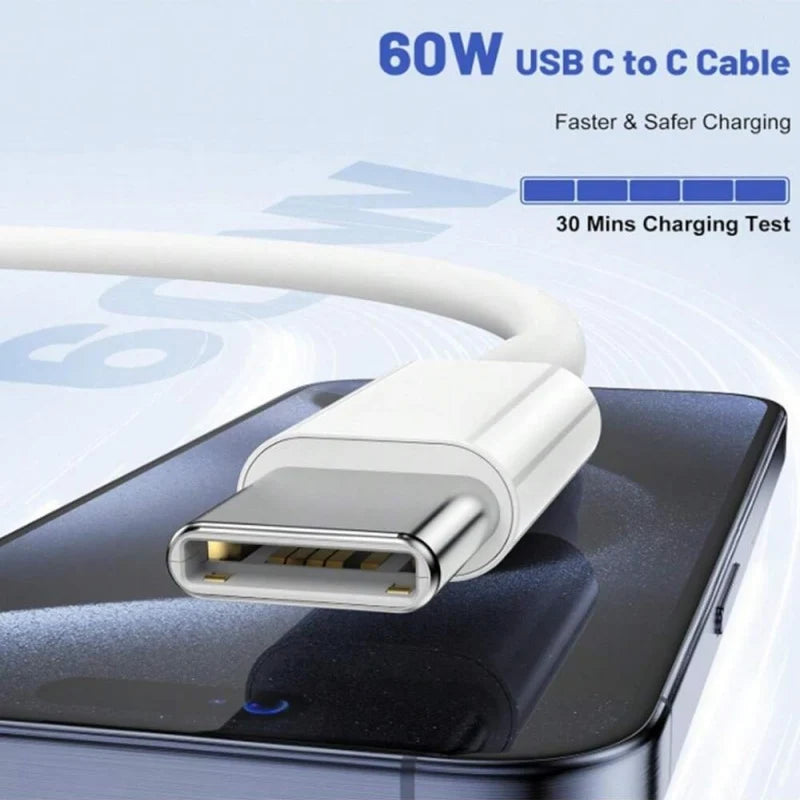 Charger Cable - Portable, Durable, Essential for Charging Compatible with Multiple Devices and Ensures Device Safety.