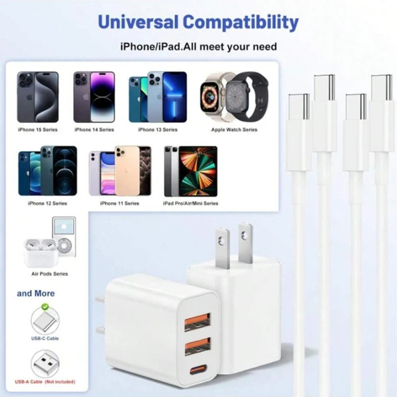 Charger Cable - Portable, Durable, Essential for Charging Compatible with Multiple Devices and Ensures Device Safety.