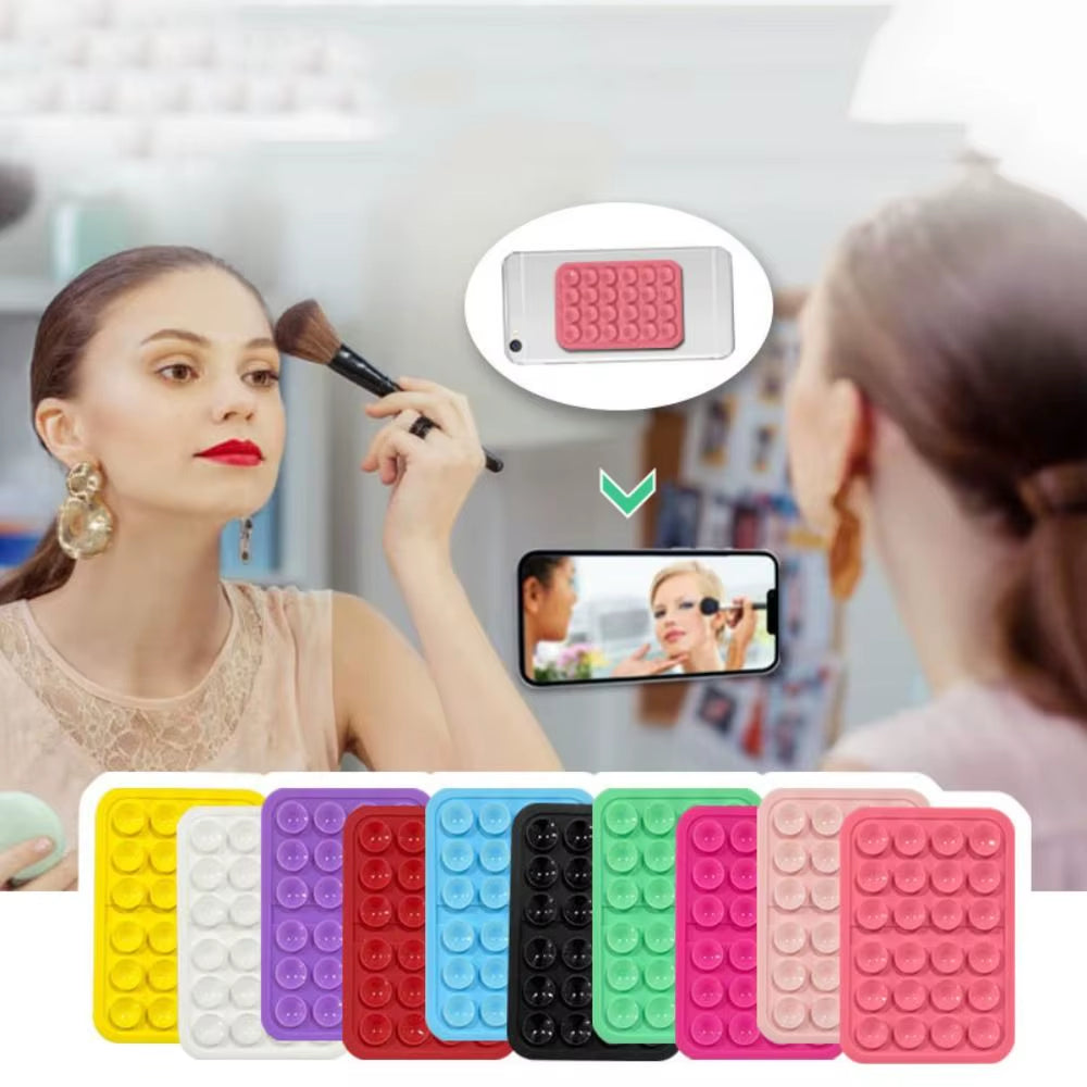 Backed Adhesive Mobile Phone Suction Pad Fixture Suction Cup Silicone Rubber Sucker Pad for Fixed Pad Mobile Phone Accessories