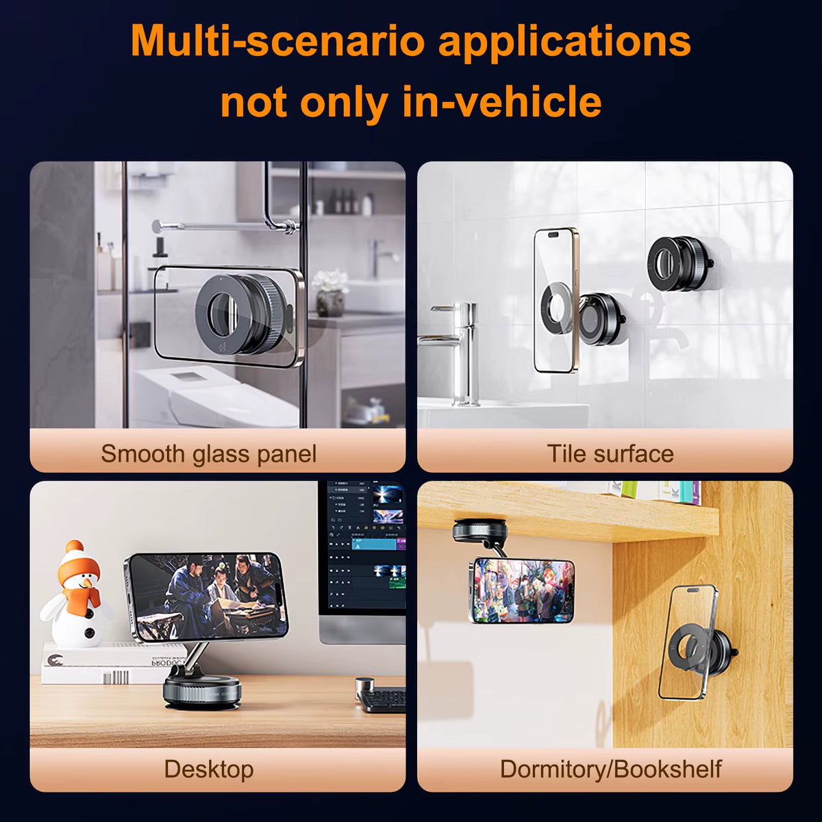2025 New Arrivals Electronic Gadgets Trending Phone Accessories Magnetic Suction Car Mount & Mobile Phone Holder