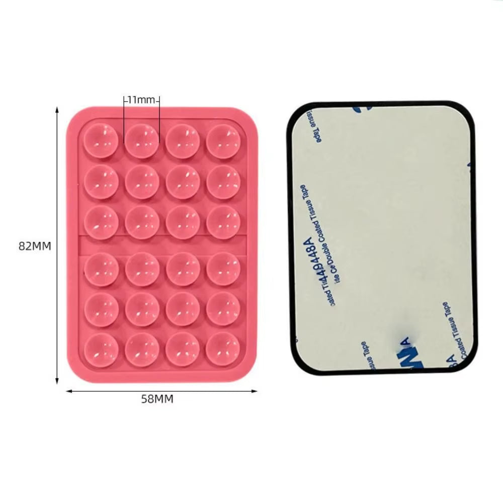 Backed Adhesive Mobile Phone Suction Pad Fixture Suction Cup Silicone Rubber Sucker Pad for Fixed Pad Mobile Phone Accessories